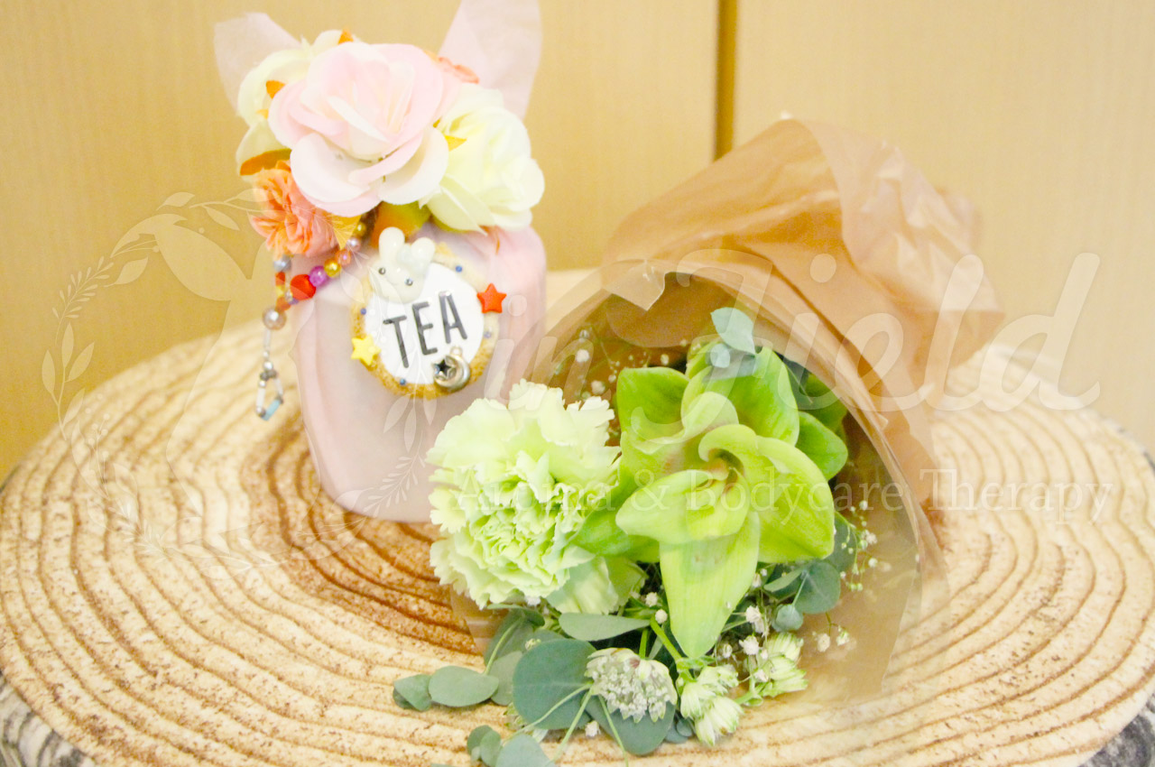 グリーンの供花