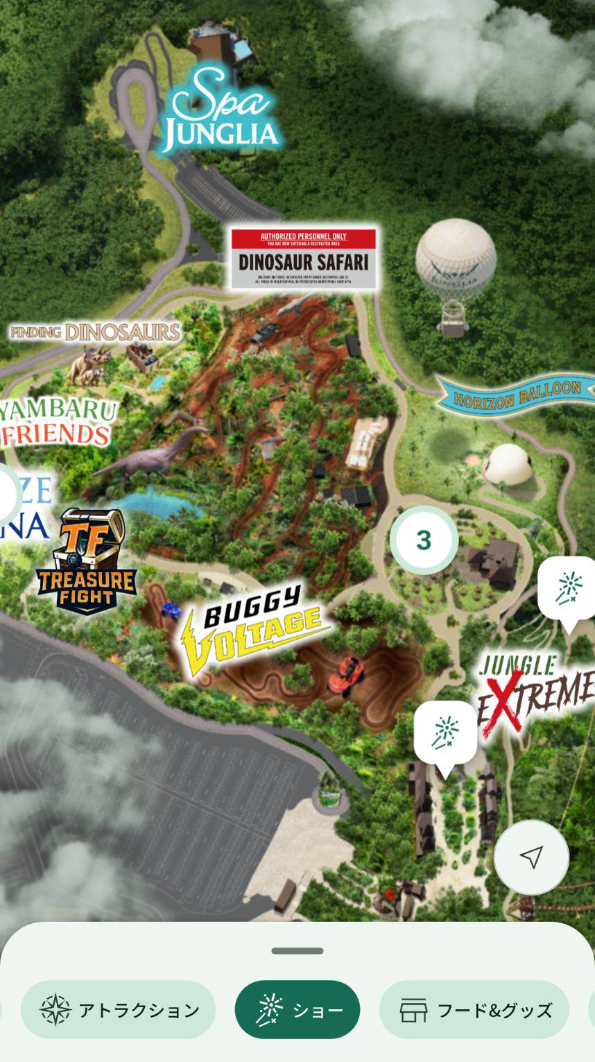 ジャングリア沖縄パークマップ